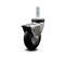 Service Caster 3 Inch Chrome Hooded Neoprene Rubber 5/16 Inch Threaded Stem Caster with Brake SCC-TS03S310-NPRB-BC-B-5161815 - alternate 1